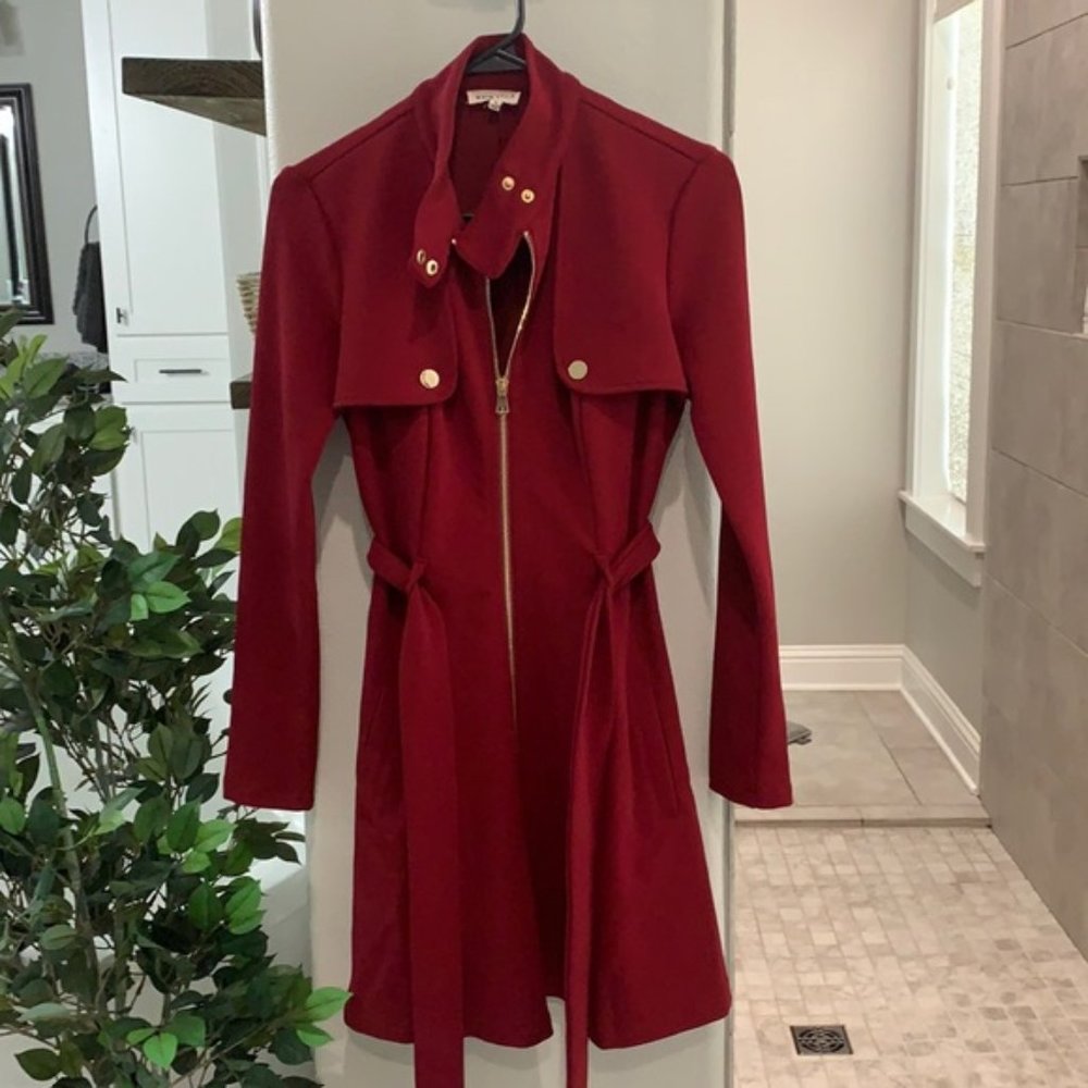 Burgundy dress